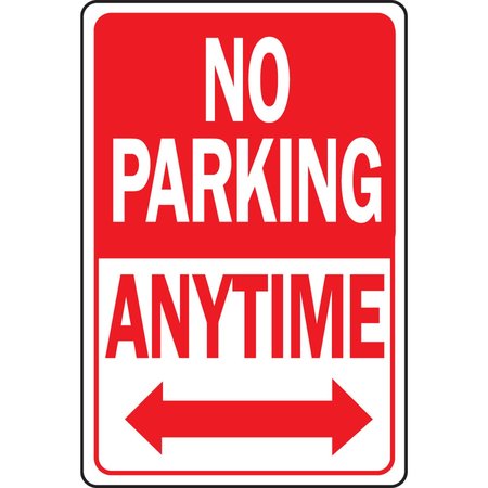 HY-KO No Parking Anytime Sign 12" x 18" A10627